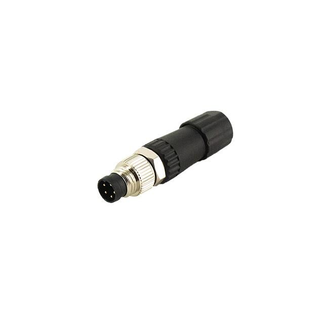 M8 A-CODE PLUG FOR CABLE, 5PIN M