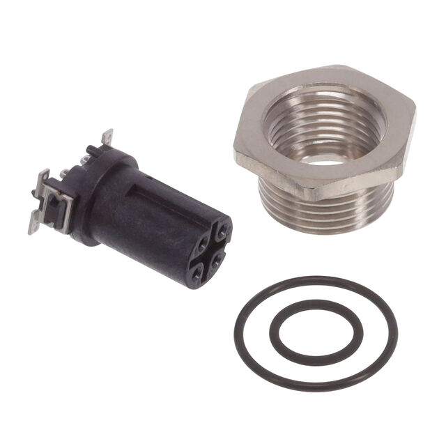 M12 KIT, FEMALE, D CODE, 4P, 13M
