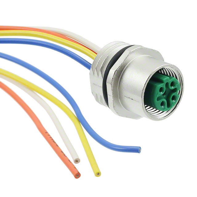 CONN RCPT FMALE 4P WIRE LEADS