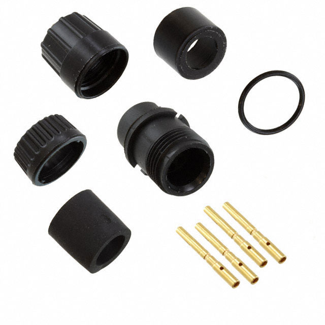 CONN PLUG FMALE 4POS GOLD CRIMP