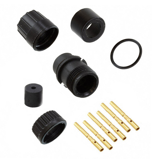 CONN PLUG FMALE 6POS GOLD CRIMP