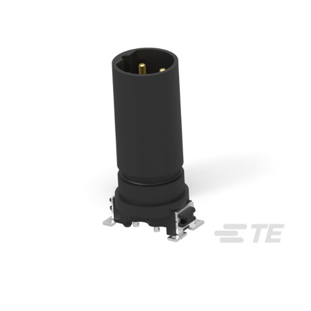 M12 MALE. B CODE, 4P, 17MM SMT