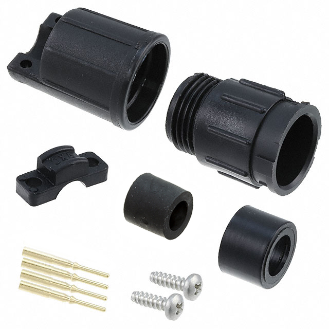 CONN RCPT MALE 4POS GOLD CRIMP