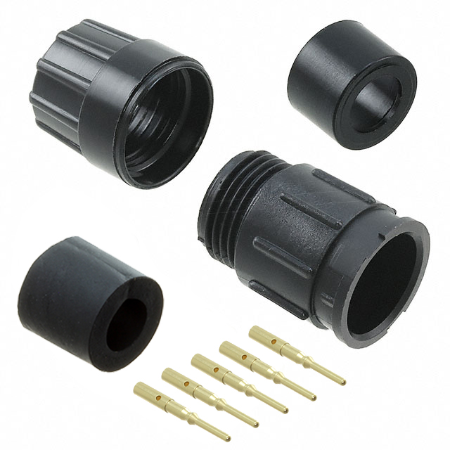 CONN RCPT MALE 5POS GOLD CRIMP