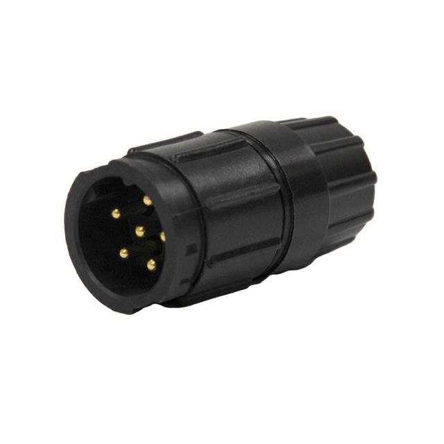 CONN RCPT MALE 6POS GOLD CRIMP