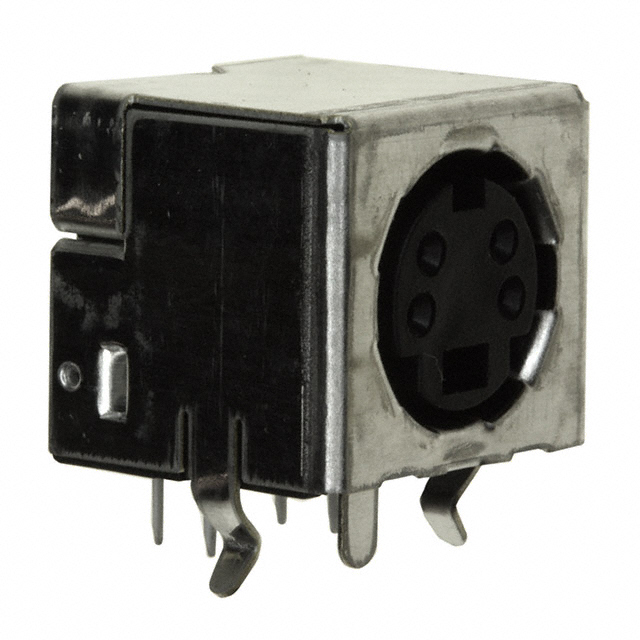 CONN RCPT FMALE MINI DIN 4P SLDR
