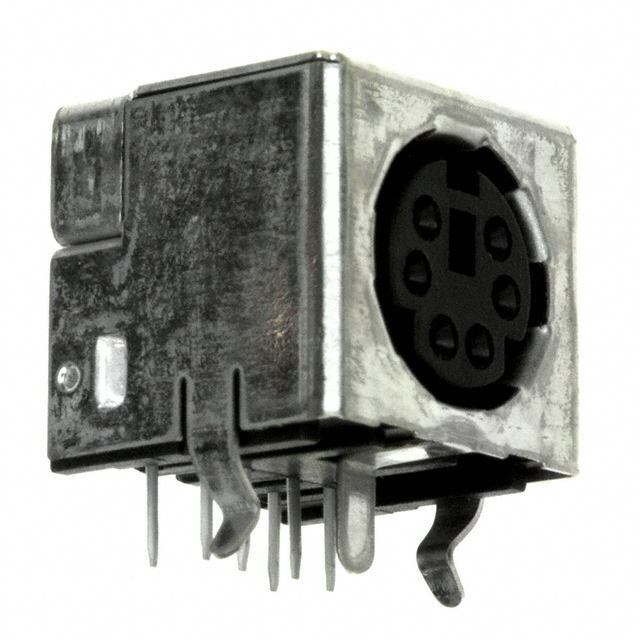 CONN RCPT FMALE MINI DIN 6P SLDR