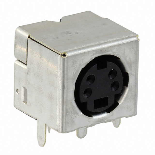 CONN RCPT FMALE MINI DIN 4P SLDR
