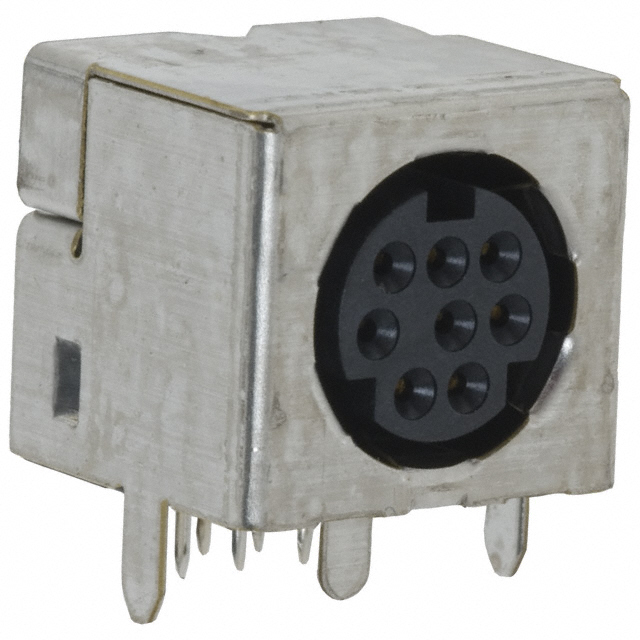 CONN RCPT FMALE MINI DIN 8P SLDR