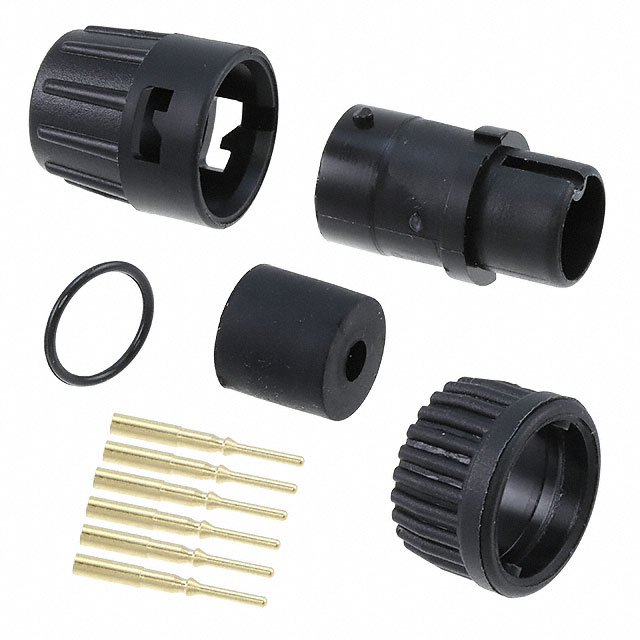 CONN PLUG MALE 6POS GOLD CRIMP