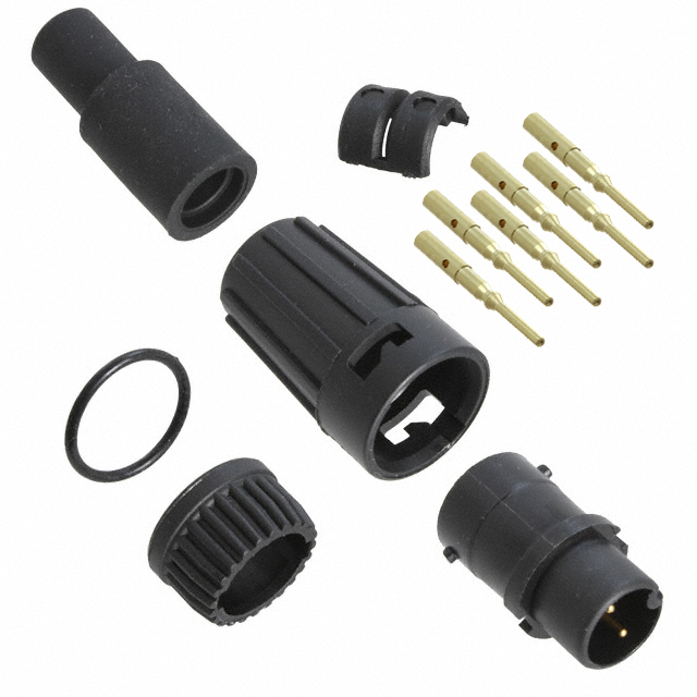 CONN PLUG MALE 6POS GOLD CRIMP