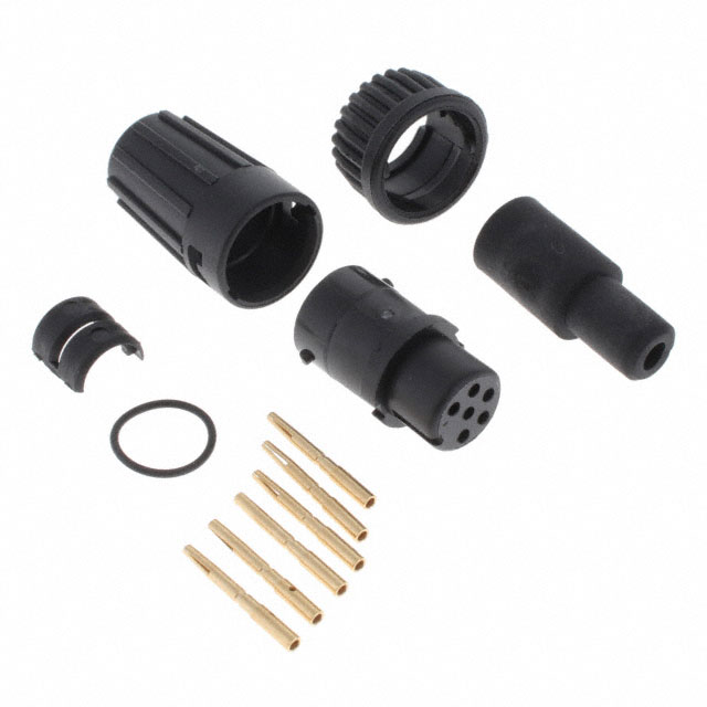 CONN PLUG FMALE 6POS GOLD CRIMP