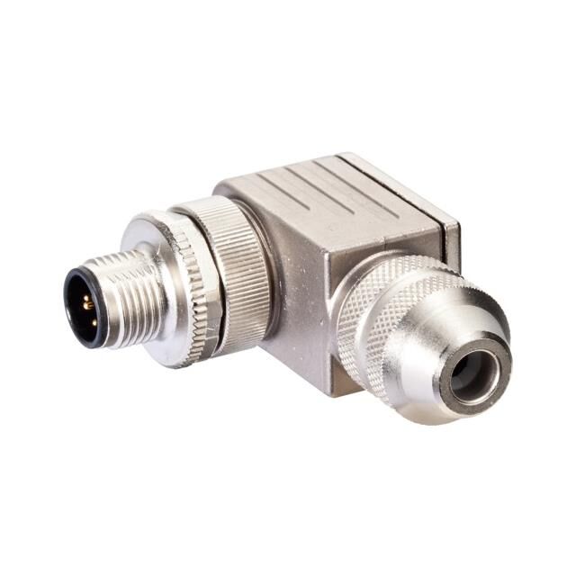M12 MALE 90 D-COD. SCREW TERMINA