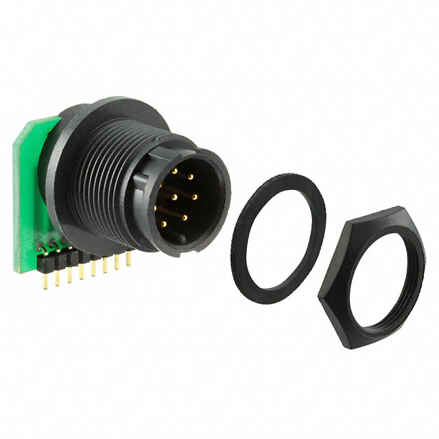 CONN RCPT MALE 8POS GOLD SOLDER
