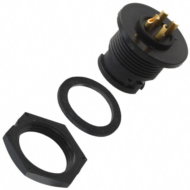 CONN RCPT MALE 4P GOLD SLDR CUP