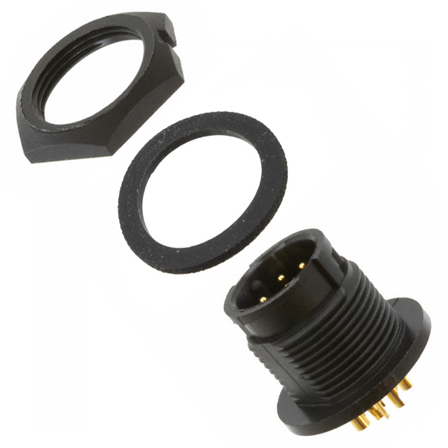 CONN RCPT MALE 8P GOLD SLDR CUP