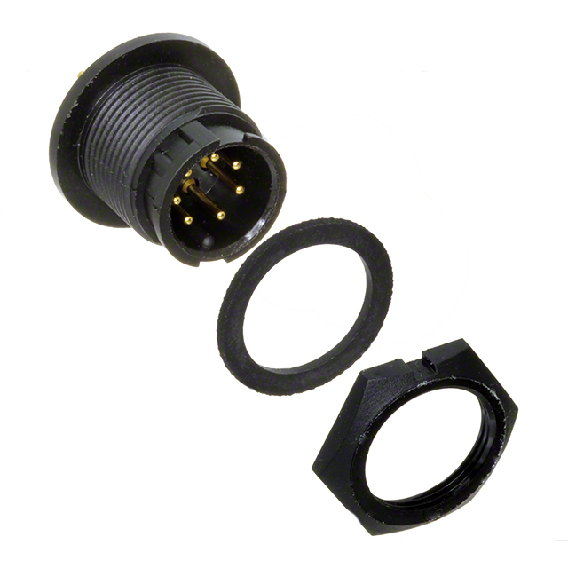 CONN RCPT MALE 7POS GOLD SOLDER