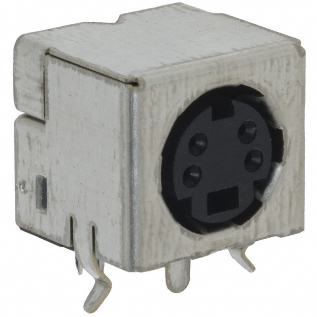 CONN RCPT FMALE MINI DIN 4P SLDR