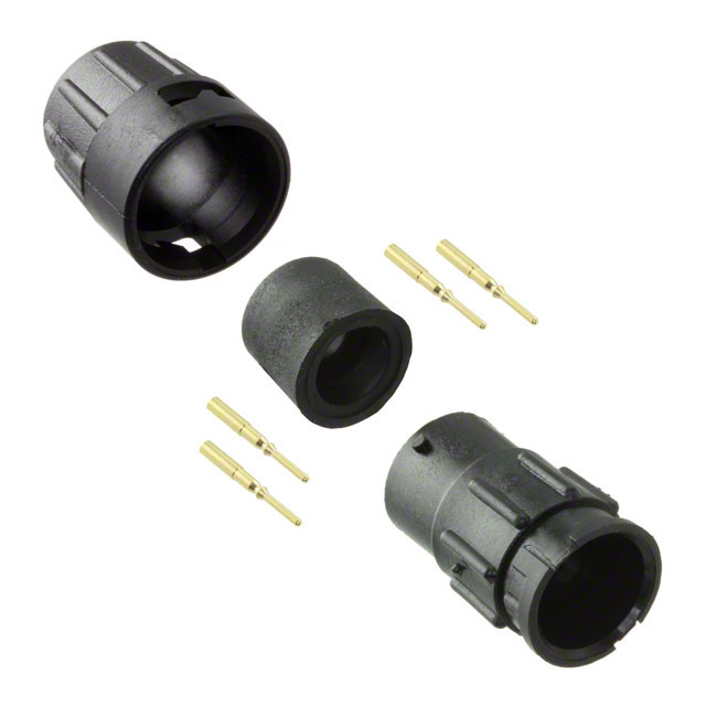 CONN RCPT MALE 4POS GOLD CRIMP