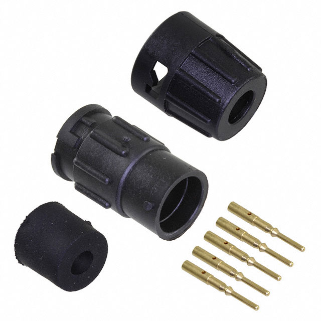 CONN RCPT MALE 5POS GOLD CRIMP
