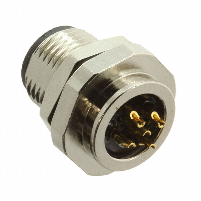 CONN RCPT MALE 5P GOLD SLDR CUP