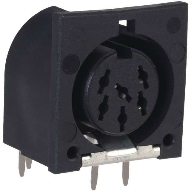 CONN RCPT FMALE DIN 6POS SOLDER
