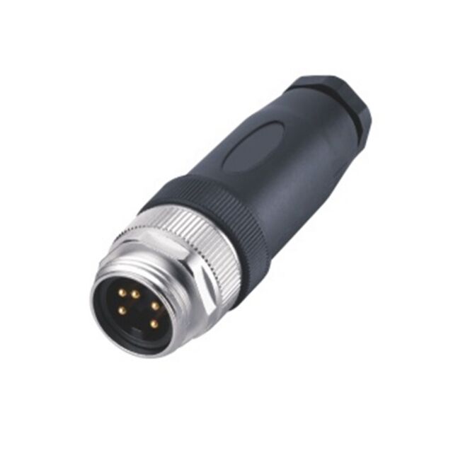 CONN PLUG MALE 4POS GOLD SCREW