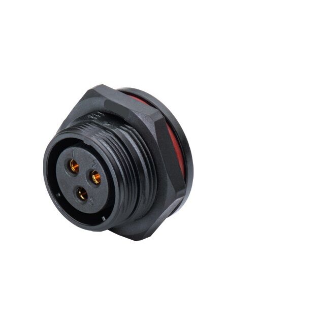 CONN RCPT FEMALE 3P SOLDER
