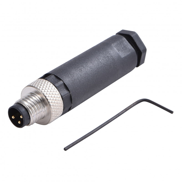 CONN PLUG MALE 3POS GOLD SCREW