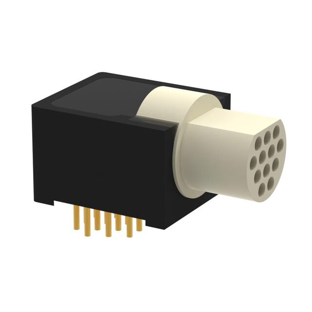 CONN MALE R/A PCB 12POS