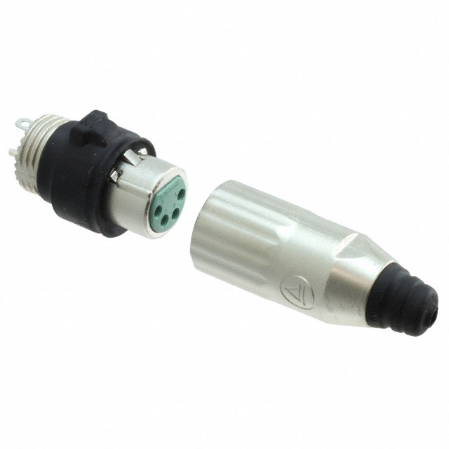 CONN PLUG FMALE XLR 4P SLDR CUP