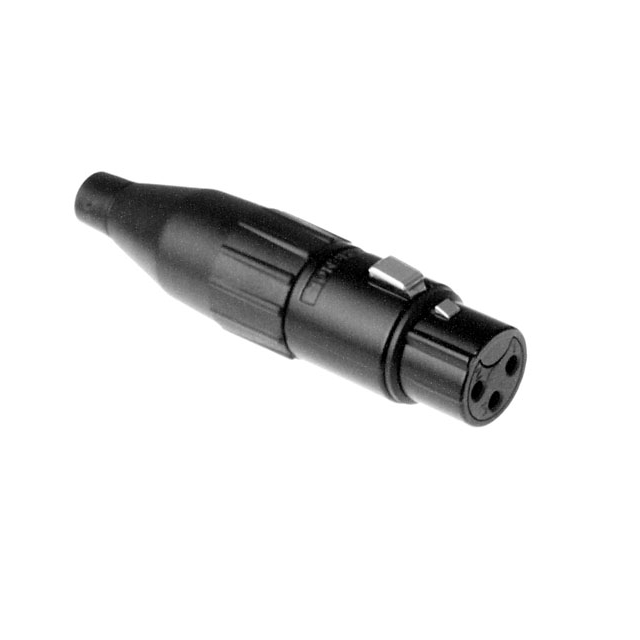 CONN PLUG FMALE XLR 3P SLDR CUP