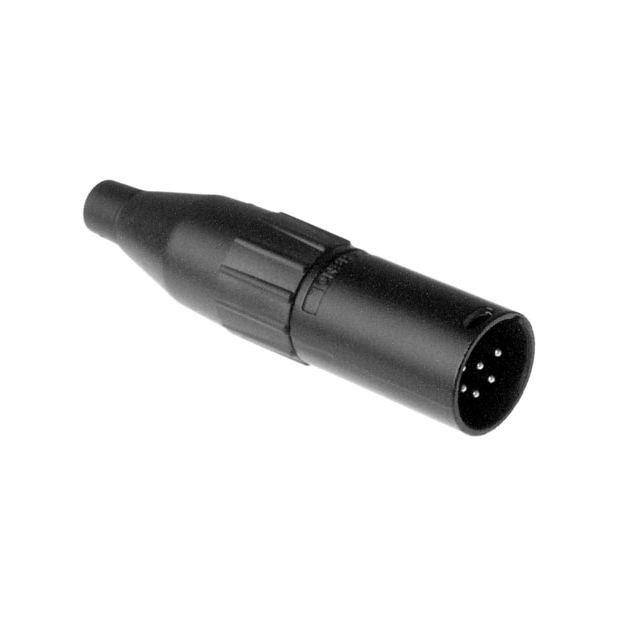 CONN RCPT MALE XLR 6P SOLDER CUP