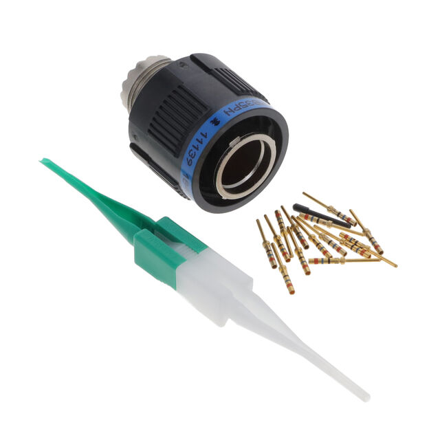 CONN PLUG MALE 13POS GOLD CRIMP