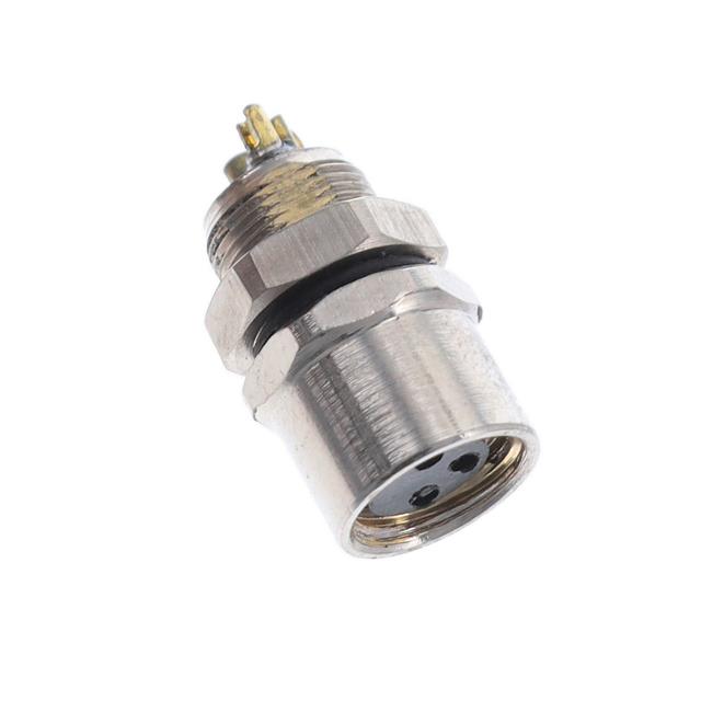 BULKHEAD CONN. M8 FRONT MT. 3-PO