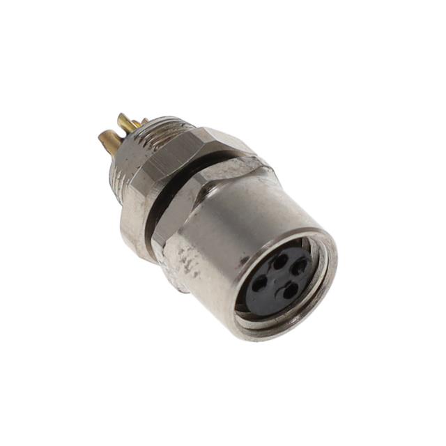 BULKHEAD CONN. M8 FRONT MT. 4-PO