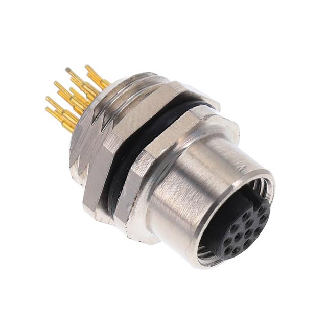 BULKHEAD CONN. M12 FRONT MT. 12-
