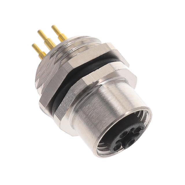 BULKHEAD CONN. M12 FRONT MT. 5-P