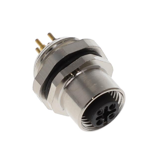 BULKHEAD CONN. M12 FRONT MT. 4-P