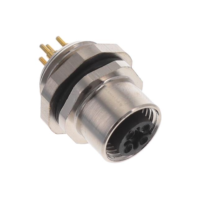 BULKHEAD CONN. M12 FRONT MT. 5-P