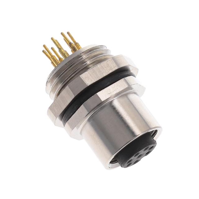 BULKHEAD CONN. M12 FRONT MT. 8-P