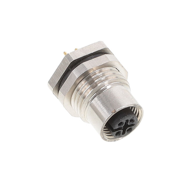BULKHEAD CONN. M12 REAR MT. 4-PO