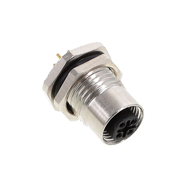BULKHEAD CONN. M12 REAR MT. 4-PO