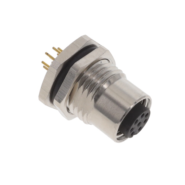 BULKHEAD CONN. M12 REAR MT. 8-PO