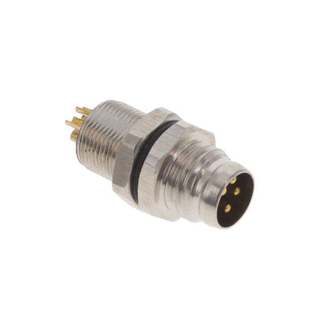 BULKHEAD CONN. M8 FRONT MT. 4-PO