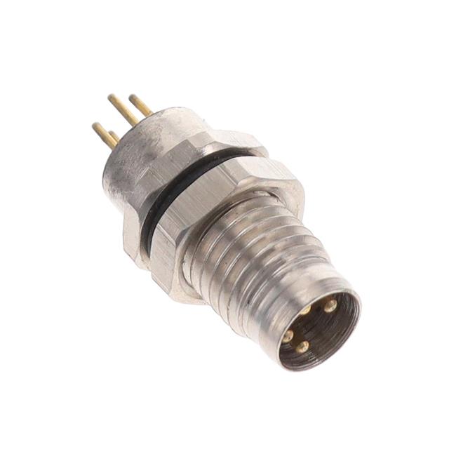 BULKHEAD CONN. M8 FRONT MT. 4-PO