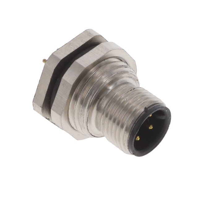 BULKHEAD CONN. M12 REAR MT. 4-PO