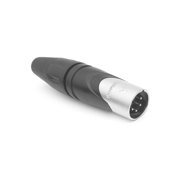 CONN RCPT MALE XLR 4P SOLDER CUP