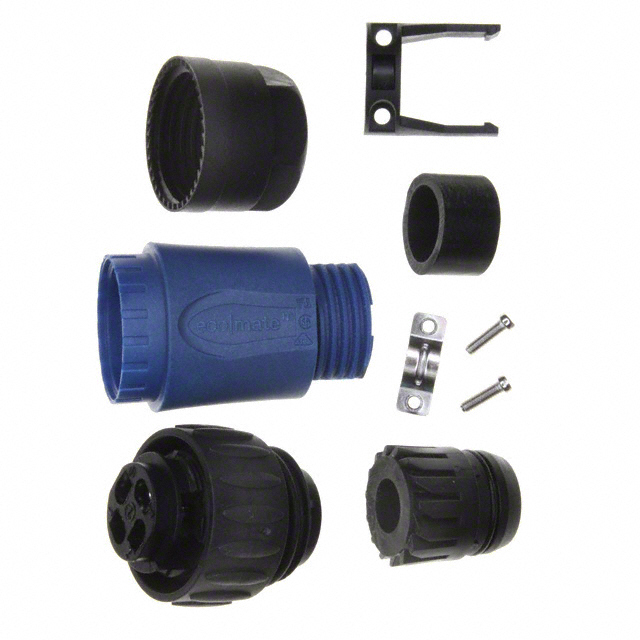 CONN PLUG MALE 4POS SILVER SCREW