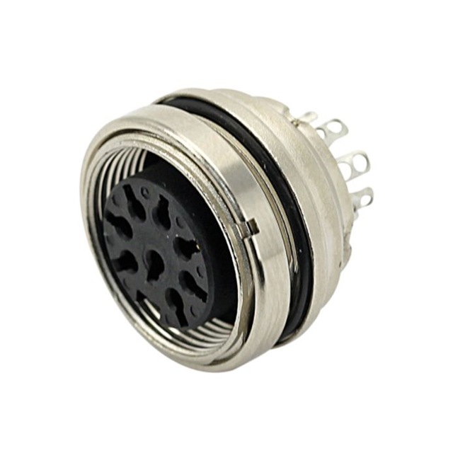 CONN RCPT FMALE 4P GOLD SLDR CUP